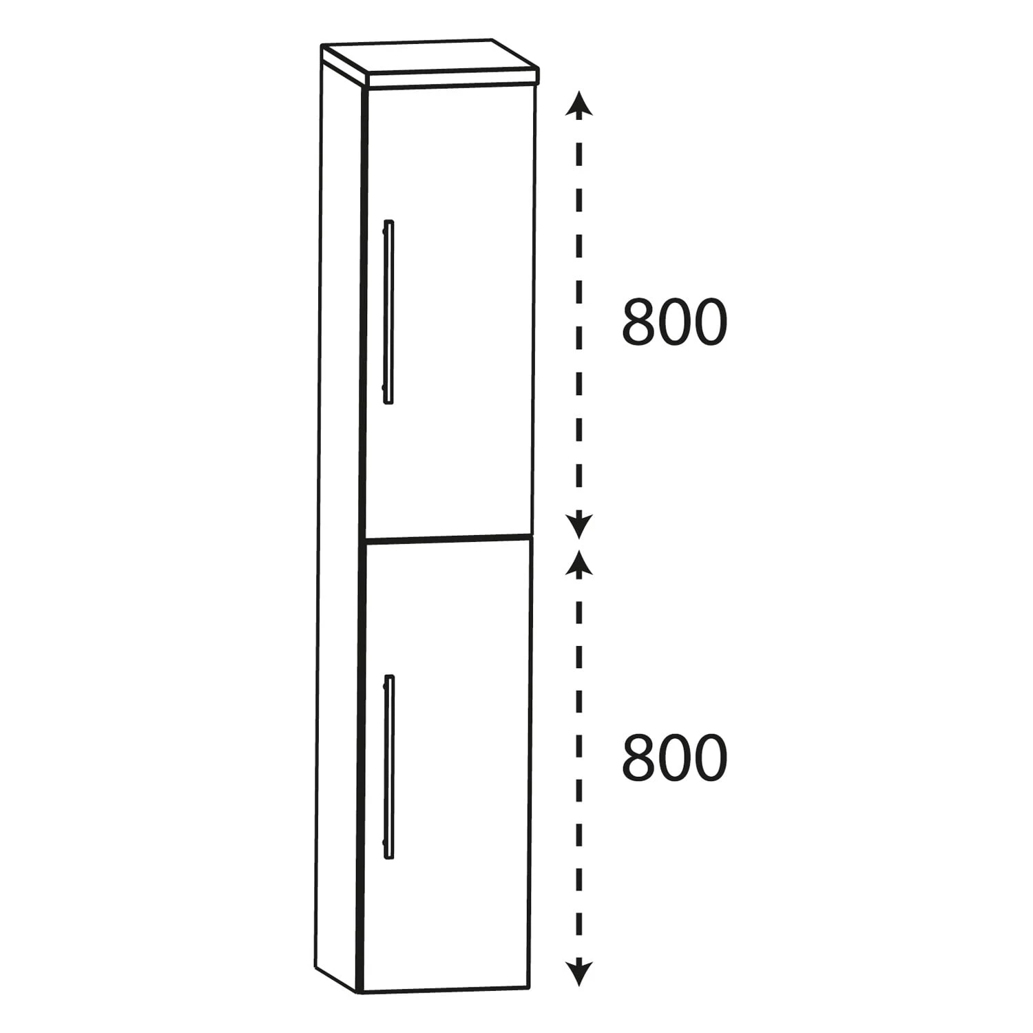 Puris Star Line Hochschrank 30 X 30 X 162,8 Cm Mit 2 Türen, Anschlag Rechts, Griff 296 4 Puris Star Line Hochschrank 30 X 30 X 162,8 Cm Mit 2 Türen, Anschlag Rechts, Griff 296 - Image 2