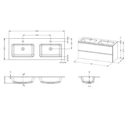 Riho Spring DEW Waschtisch Mit Unterschrank, 2 Schubladen 120 Cm 11 Riho Spring DEW Waschtisch Mit Unterschrank, 2 Schubladen 120 Cm -Duravit Verkaufsgeschäft riho badmoebel spring dew waschtisch mit 5418266