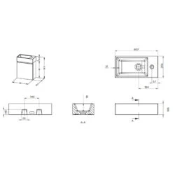 Riho Spring RISE Waschtisch Mit Unterschrank Für Gäste WC, 1 Tür, 40 Cm, Mit Gehrung, Becken Links 7 Riho Spring RISE Waschtisch Mit Unterschrank Für Gäste WC, 1 Tür, 40 Cm, Mit Gehrung, Becken Links -Duravit Verkaufsgeschäft riho badmoebel spring rise waschtisch mit 10480016