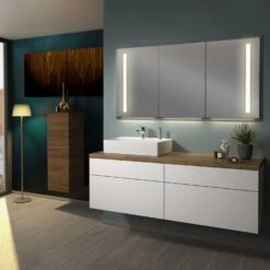 Sanipa 2morrow WT-Unterbau Und Anbauschrank Mit Konsole 160,4 Cm Für Keramik-WT Memento 2.0, Links