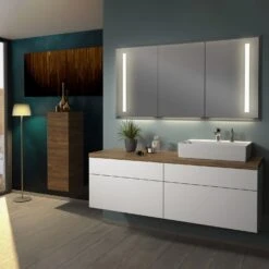 Sanipa 2morrow WT-Unterbau Und Anbauschrank Mit Konsole 160,4 Cm Für Keramik-WT Memento 2.0, Rechts