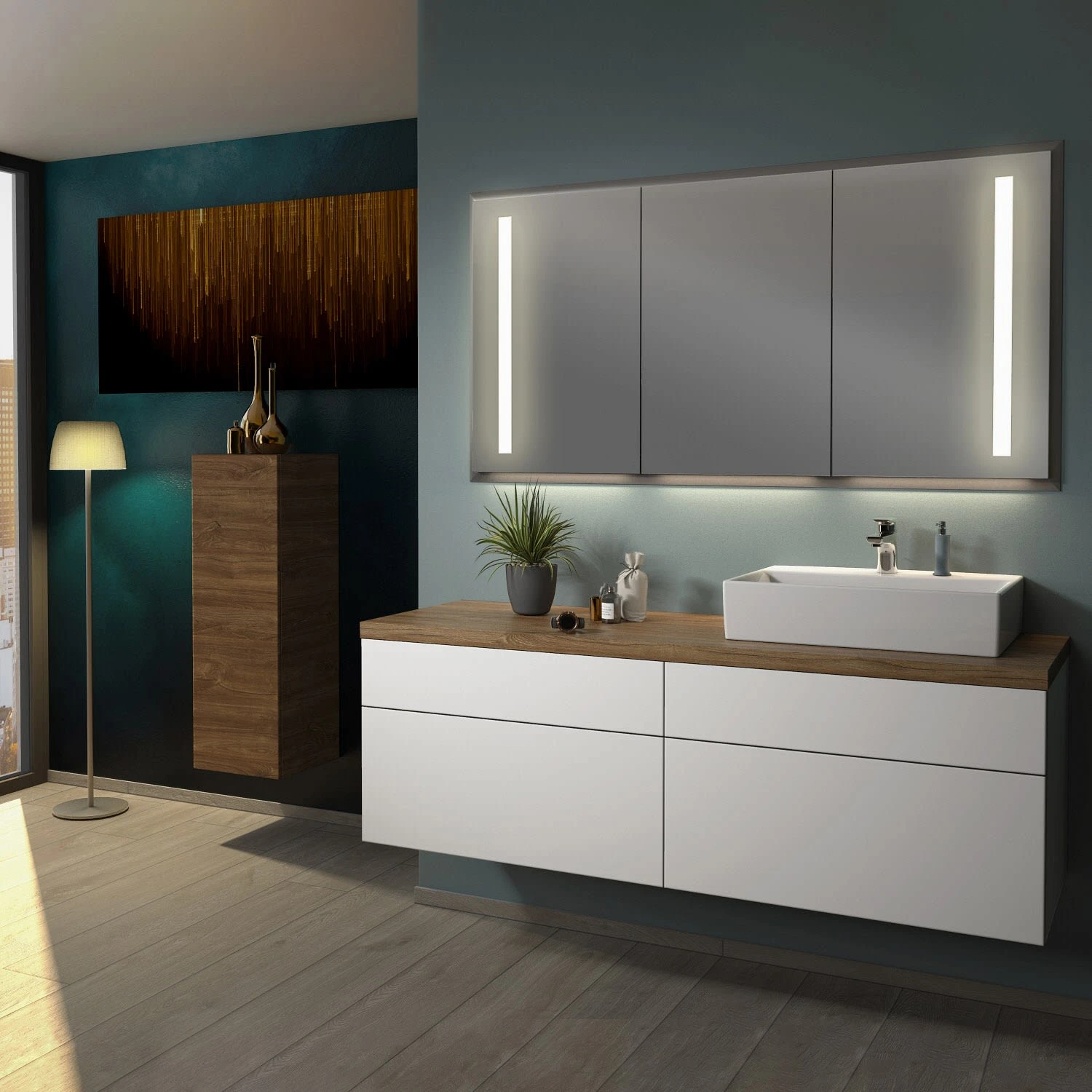 Sanipa 2morrow WT-Unterbau Und Anbauschrank Mit Konsole 160,4 Cm Für Keramik-WT Memento 2.0, Rechts 3 Sanipa 2morrow WT-Unterbau Und Anbauschrank Mit Konsole 160,4 Cm Für Keramik-WT Memento 2.0, Rechts