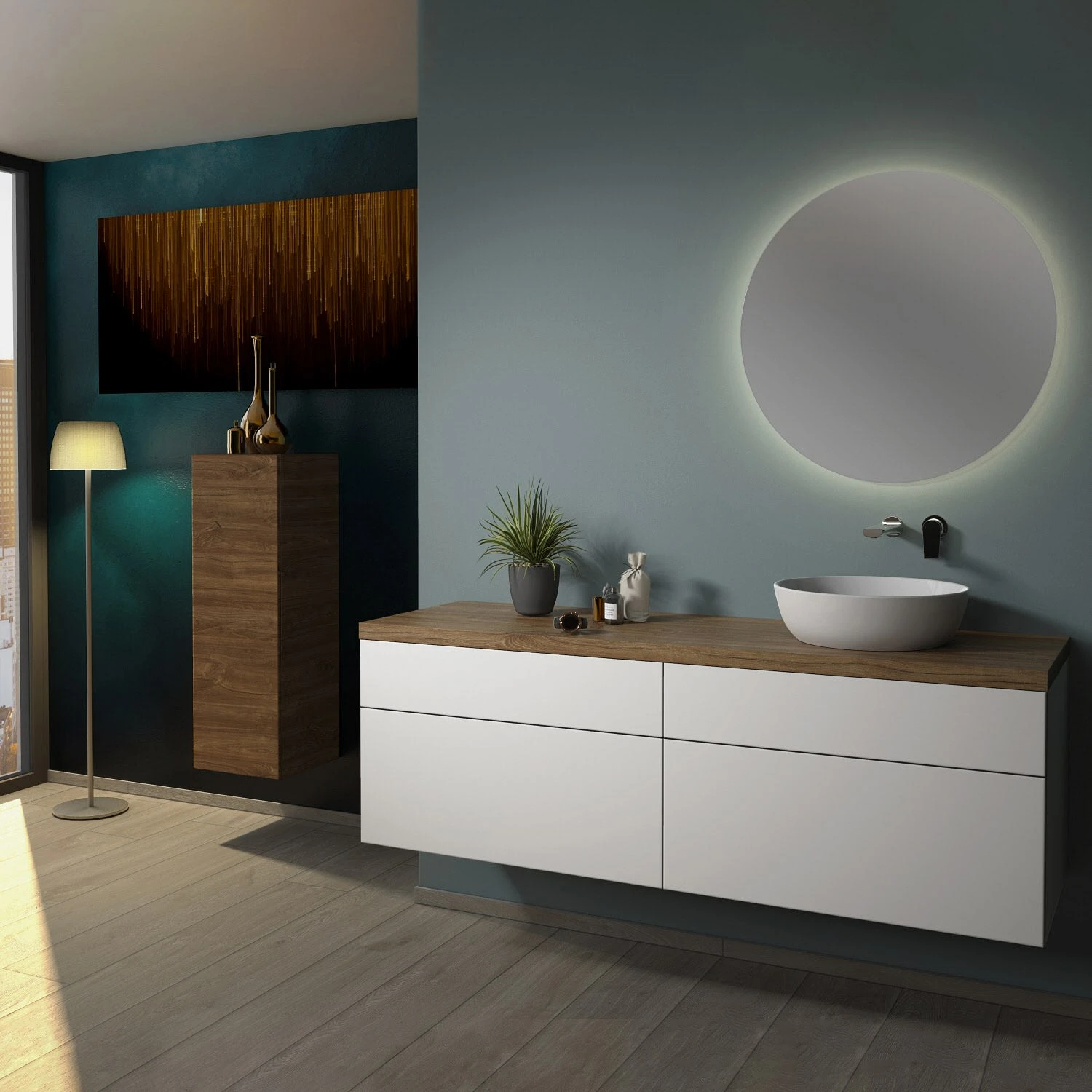 Sanipa 2morrow WT-Unterbau Und Anbauschrank Mit Konsole 160,4 Cm Für Keramik-WT Artis, Rechts 3 Sanipa 2morrow WT-Unterbau Und Anbauschrank Mit Konsole 160,4 Cm Für Keramik-WT Artis, Rechts