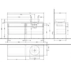 Sanipa 2morrow WT-Unterbau Und Anbauschrank Mit Konsole 160,4 Cm Für Keramik-WT Artis, Rechts 10 Sanipa 2morrow WT-Unterbau Und Anbauschrank Mit Konsole 160,4 Cm Für Keramik-WT Artis, Rechts -Duravit Verkaufsgeschäft sanipa 2morrow waschtischunterbauten mit konsole wt 10092281