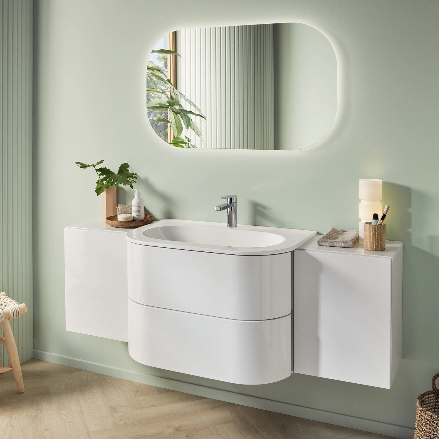 Sanipa 4balance Anbauschrank 40 Cm, 1 Tür Push To Open, Anschlag Rechts 3 Sanipa 4balance Anbauschrank 40 Cm, 1 Tür Push To Open, Anschlag Rechts