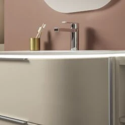 Sanipa 4balance Glas-Waschtisch + Waschtischunterbau 80 Cm Mit 2 Auszügen, Griff, LED -Duravit Verkaufsgeschäft sanipa 4balance waschtische mit unterschrank glas 9107372