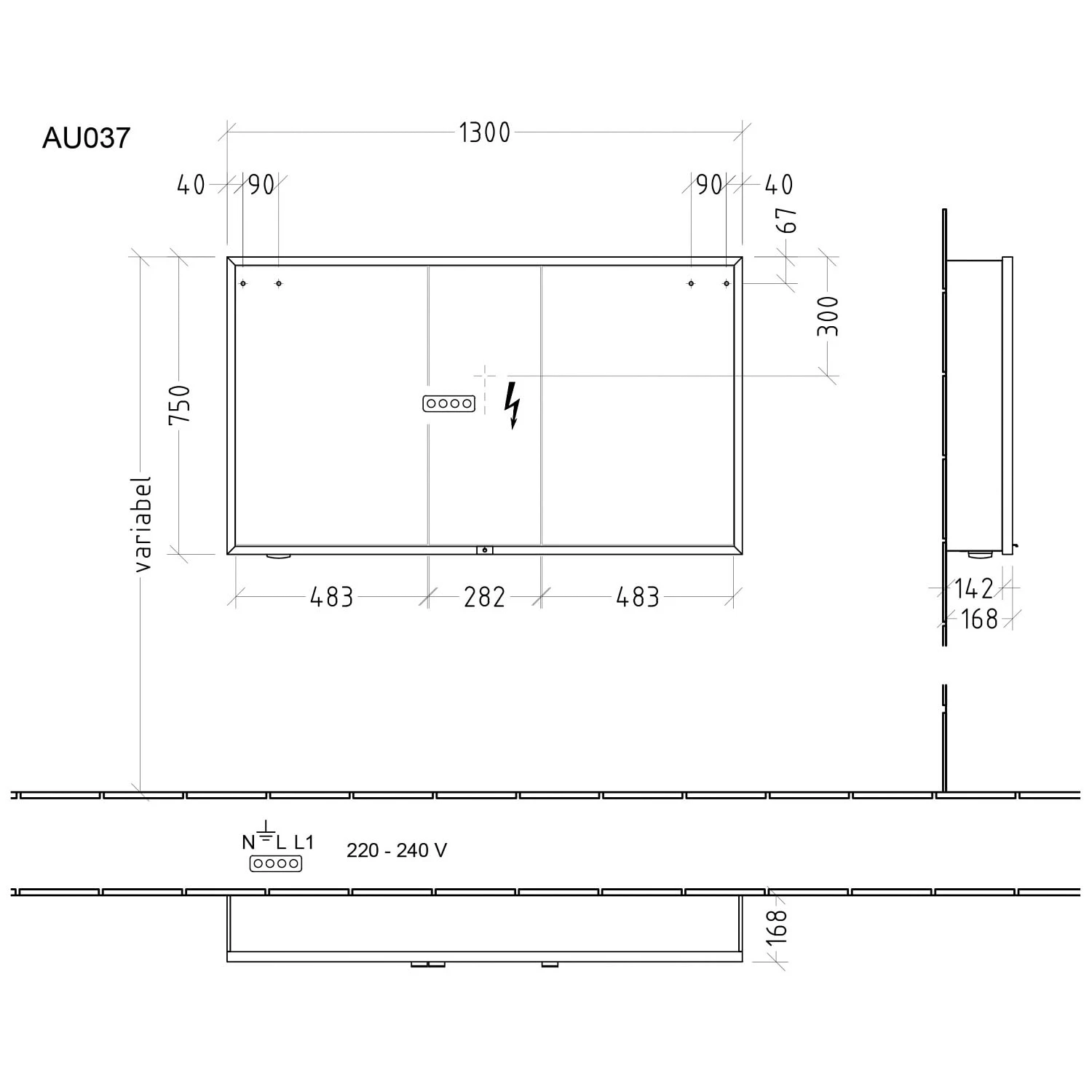 Sanipa Reflection Melamin-Spiegelschrank MILO 130 Mit 3 Türen 6 Sanipa Reflection Melamin-Spiegelschrank MILO 130 Mit 3 Türen - Image 4