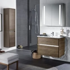 Sanipa Twiga Hochschrank 37,5 Cm, 2 Türen Mit Türanschlag Links, Inkl. LED-Beleuchtung -Duravit Verkaufsgeschäft sanipa twiga hochschraenke hochschrank 37 5 10309013