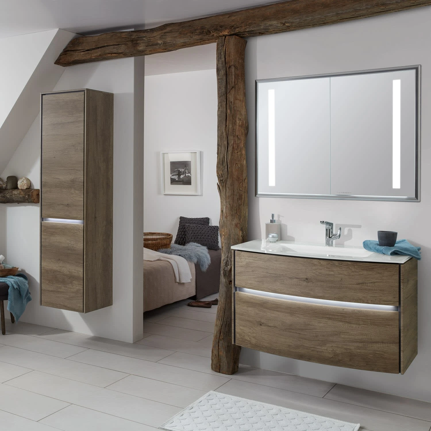 Sanipa Twiga Hochschrank 47,5 Cm, 2 Türen Mit Türanschlag Rechts, Inkl. LED-Beleuchtung 3 Sanipa Twiga Hochschrank 47,5 Cm, 2 Türen Mit Türanschlag Rechts, Inkl. LED-Beleuchtung