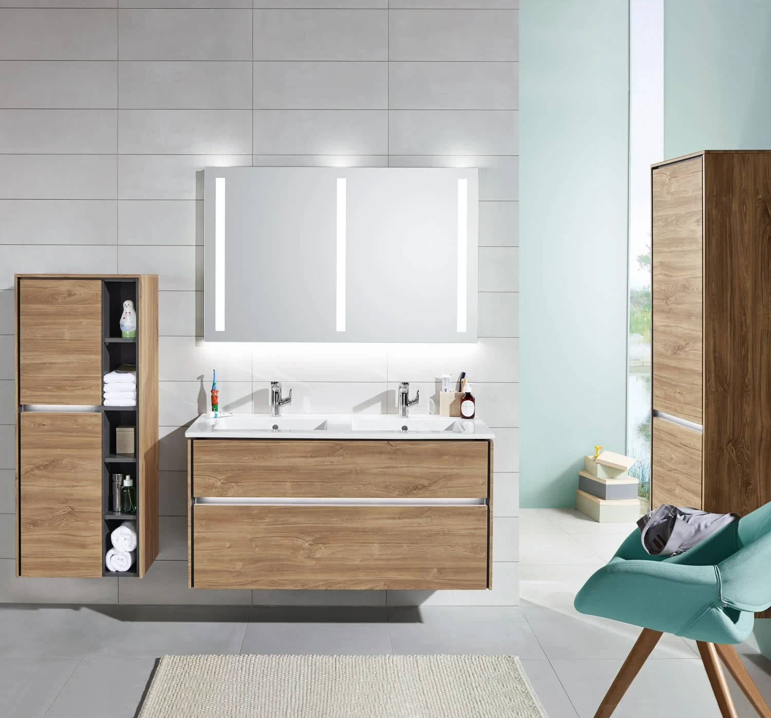 Sanipa Twiga Hochschrank 47,5 Cm, 2 Türen Mit Türanschlag Rechts, Inkl. LED-Beleuchtung 5 Sanipa Twiga Hochschrank 47,5 Cm, 2 Türen Mit Türanschlag Rechts, Inkl. LED-Beleuchtung - Image 3