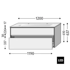 Sanipa Twiga Keramik-Doppelwaschtisch Design 120 Cm Mit Unterschrank, 2 Auszüge, Inkl. LED-Beleuchtung 12 Sanipa Twiga Keramik-Doppelwaschtisch Design 120 Cm Mit Unterschrank, 2 Auszüge, Inkl. LED-Beleuchtung -Duravit Verkaufsgeschäft sanipa twiga waschtischkombinationen keramik doppelwaschtisch design 10325066