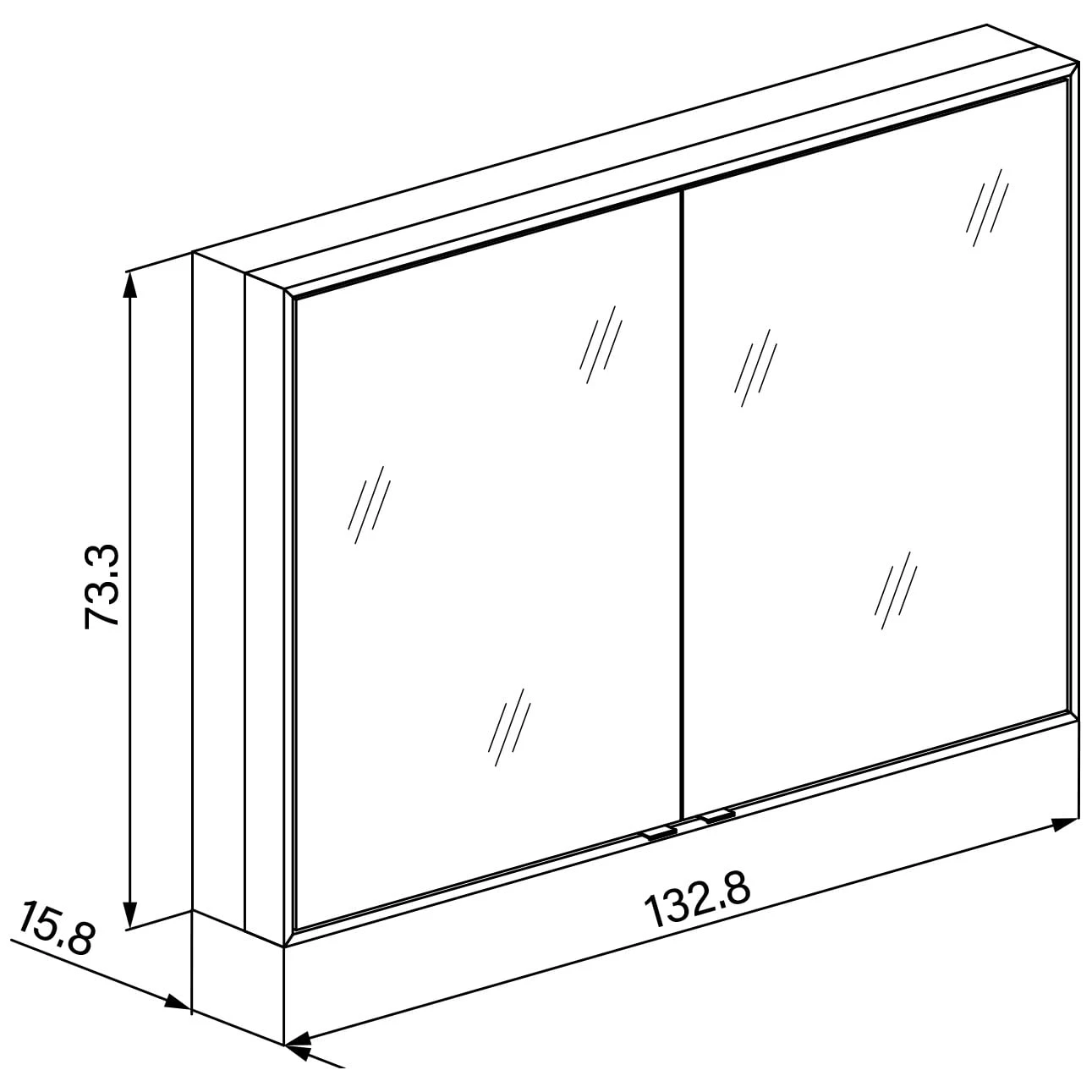Schneider® Schneider PREMIUM Line Ultimate HCL Spiegelschrank PLU1 130/2/HCL, 130 X 73,3 Cm, 2 Steckdosen 6 Schneider® Schneider PREMIUM Line Ultimate HCL Spiegelschrank PLU1 130/2/HCL, 130 X 73,3 Cm, 2 Steckdosen - Image 4