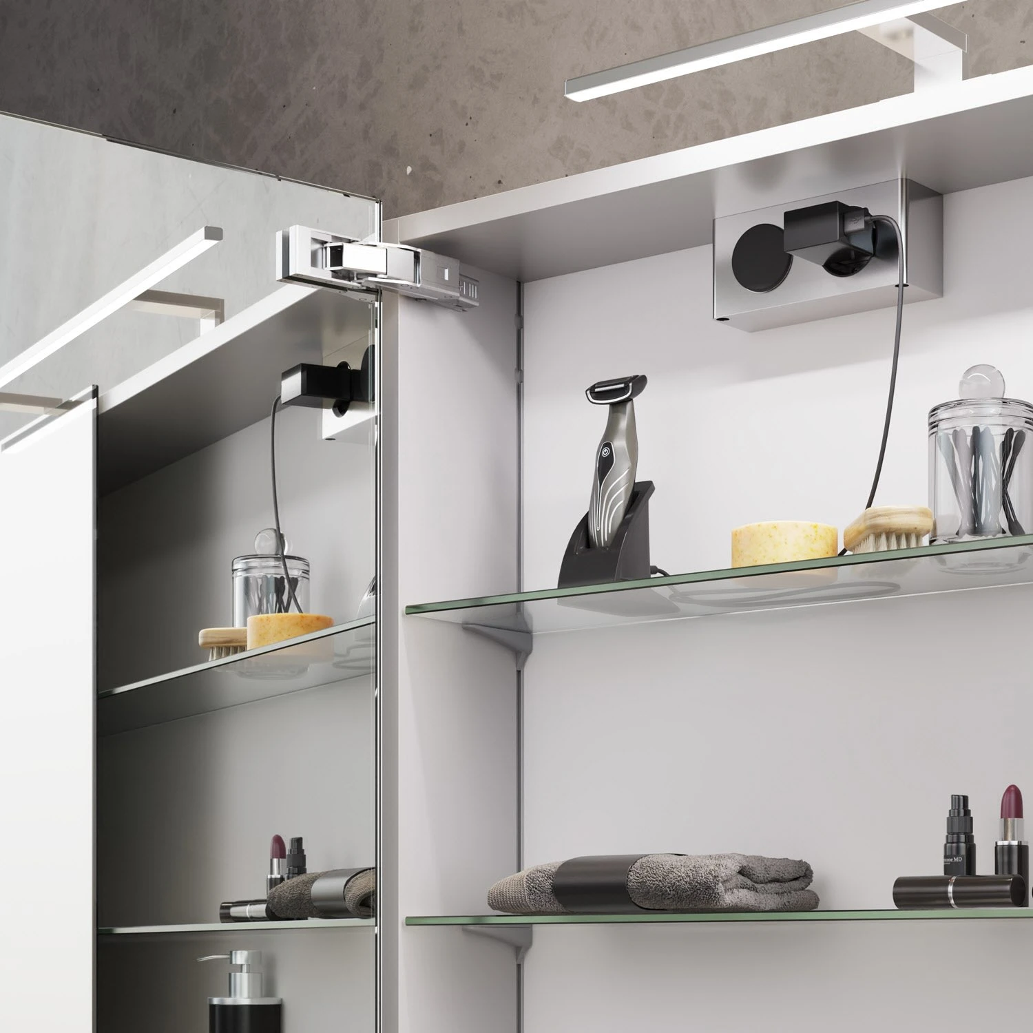 Steinkamp Joy Spiegelschrank 100 Cm Mit LED Aufsatzleuchte 4 Steinkamp Joy Spiegelschrank 100 Cm Mit LED Aufsatzleuchte - Image 2