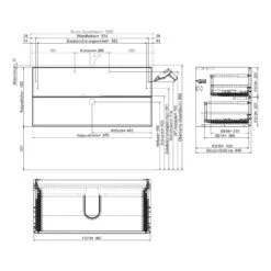 Steinkamp Living 2.0 / GROHE Essence Waschtisch 100 Cm Mit Unterschrank 95 Cm -Duravit Verkaufsgeschäft steinkamp badmoebel living 2 grohe waschtisch 5166047