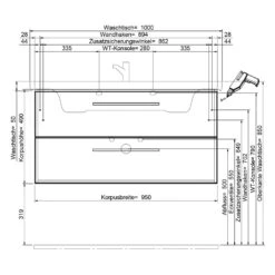 Steinkamp Living 2.0 Waschtischunterschrank 95 Cm Mit Villeroy & Boch Subway 3.0 Waschtisch 100 Cm Ohne Hahnloch, Ohne Überlauf 7 Steinkamp Living 2.0 Waschtischunterschrank 95 Cm Mit Villeroy & Boch Subway 3.0 Waschtisch 100 Cm Ohne Hahnloch, Ohne Überlauf -Duravit Verkaufsgeschäft steinkamp badmoebel living 2 villeroy boch 12325032