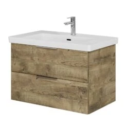 Neu eingetroffen 1 Steinkamp Living 2.0 Waschtischunterschrank 75 Cm Mit Villeroy & Boch Subway 3.0 Waschtisch 80 Cm Mit Überlauf