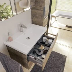 Steinkamp Living 2.0 Waschtischunterschrank 75 Cm Mit Villeroy & Boch Subway 3.0 Waschtisch 80 Cm Mit Überlauf -Duravit Verkaufsgeschäft steinkamp badmoebel living 2 villeroy boch 12327169