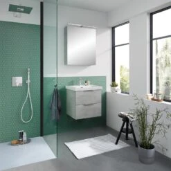 Steinkamp Living 2.0 Waschtischunterschrank 51 Cm Mit Villeroy & Boch Subway 3.0 Waschtisch 55 Cm CeramicPlus Ohne Überlauf -Duravit Verkaufsgeschäft steinkamp badmoebel living 2 villeroy boch 12330620