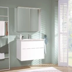 Villeroy & Boch Finero Vorbau-Spiegelschrank Mit Beleuchtung 80,7 X 75,8 Cm -Duravit Verkaufsgeschäft villeroy boch alle kollektionen finero badmoebel 8530738