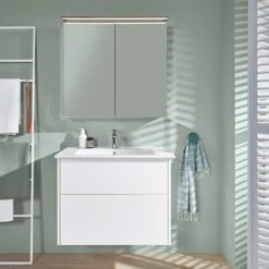 Villeroy & Boch Finero Vorbau-Spiegelschrank Mit Beleuchtung 80,7 X 75,8 Cm -Duravit Verkaufsgeschäft villeroy boch alle kollektionen finero badmoebel 8570518
