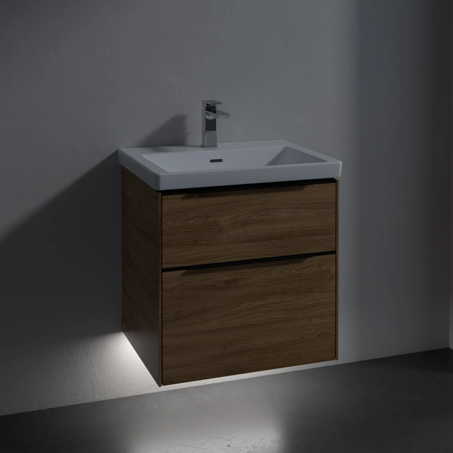 Villeroy & Boch Subway 3.0 Badmöbel-Set 60 Cm Mit Beleuchtung, Griff Volcano Black, 2 Auszüge 5 Villeroy & Boch Subway 3.0 Badmöbel-Set 60 Cm Mit Beleuchtung, Griff Volcano Black, 2 Auszüge - Image 3