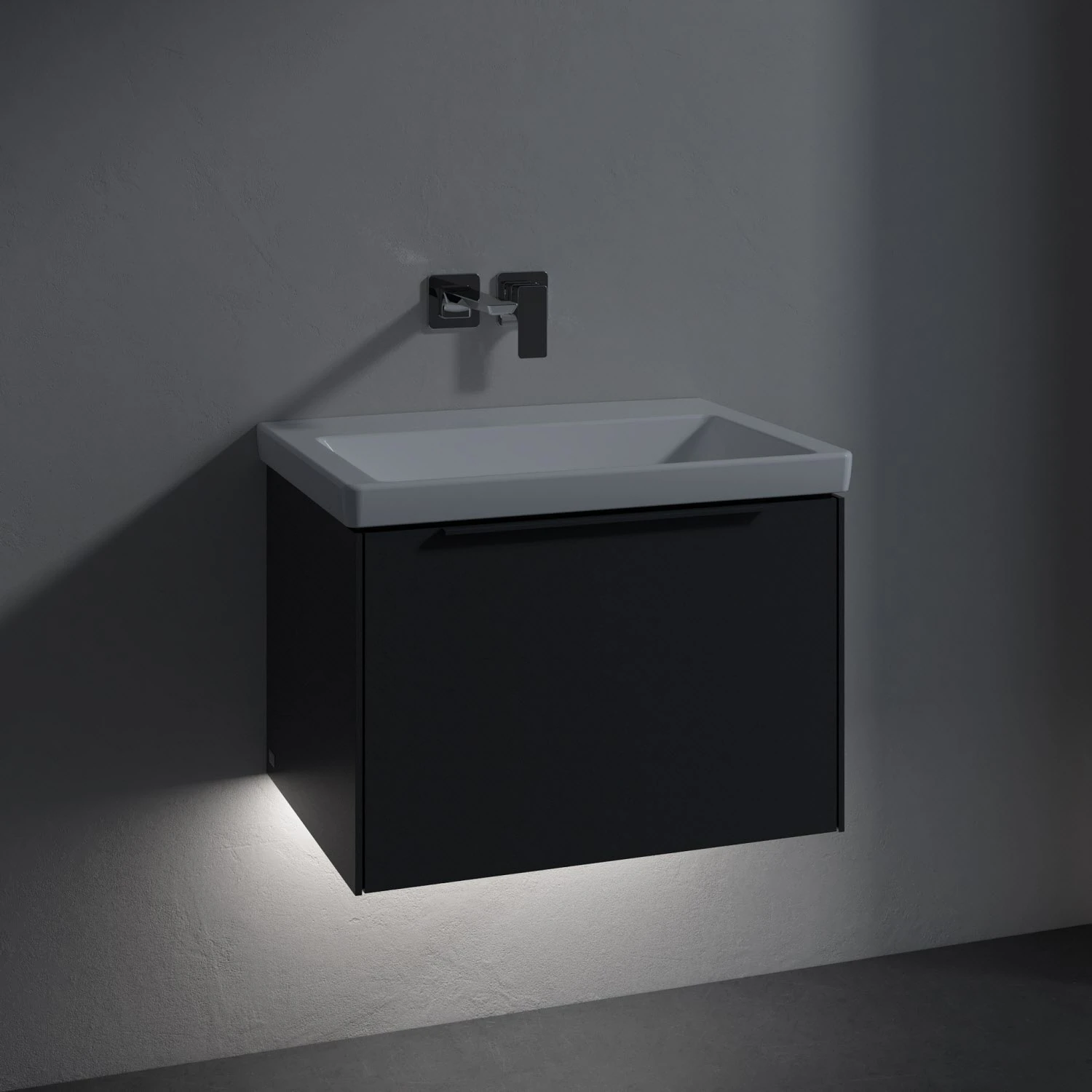 Villeroy & Boch Subway 3.0 Badmöbel-Set 65 Cm Mit Beleuchtung, Griff In Möbelfarbe, 1 Auszug 5 Villeroy & Boch Subway 3.0 Badmöbel-Set 65 Cm Mit Beleuchtung, Griff In Möbelfarbe, 1 Auszug - Image 3