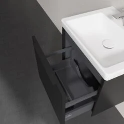 Villeroy & Boch Subway 3.0 Badmöbel-Set 50 Cm, Griff Volcano Black, 1 Auszug -Duravit Verkaufsgeschäft villeroy boch alle kollektionen subway 3 10289489
