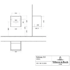 Villeroy & Boch Subway 3.0 Badmöbel-Set 45 Cm, Griff Volcano Black, 1 Tür Anschlag Links 9 Villeroy & Boch Subway 3.0 Badmöbel-Set 45 Cm, Griff Volcano Black, 1 Tür Anschlag Links -Duravit Verkaufsgeschäft villeroy boch alle kollektionen subway 3 10295138