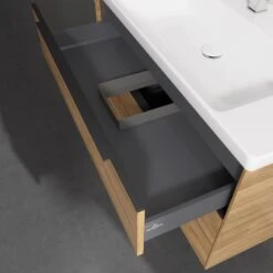 Villeroy & Boch Subway 3.0 Badmöbel-Set 100 Cm, Griff Volcano Black, 2 Auszüge -Duravit Verkaufsgeschäft villeroy boch alle kollektionen subway 3 10319051