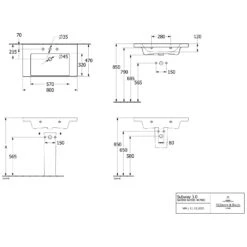 Villeroy & Boch Subway 3.0 Badmöbel-Set 80 Cm, 2 Auszüge -Duravit Verkaufsgeschäft villeroy boch alle kollektionen subway 3 10414193