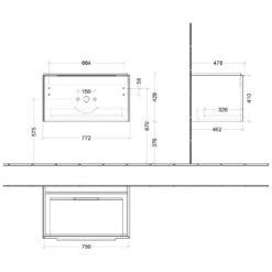 Villeroy & Boch Subway 3.0 Möbelset Mit 1 Auszug Ohne Spiegel, Griffleiste In Aluminium Volcano Black, 80 Cm 11 Villeroy & Boch Subway 3.0 Möbelset Mit 1 Auszug Ohne Spiegel, Griffleiste In Aluminium Volcano Black, 80 Cm -Duravit Verkaufsgeschäft villeroy boch alle kollektionen subway 3 4688816