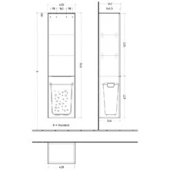 Villeroy & Boch Subway 3.0 Hochschrank, 1 Wäscheklappe Und 1 Tür, Anschlag Links, Griff Glänzend 9 Villeroy & Boch Subway 3.0 Hochschrank, 1 Wäscheklappe Und 1 Tür, Anschlag Links, Griff Glänzend -Duravit Verkaufsgeschäft villeroy boch alle kollektionen subway 3 4834958