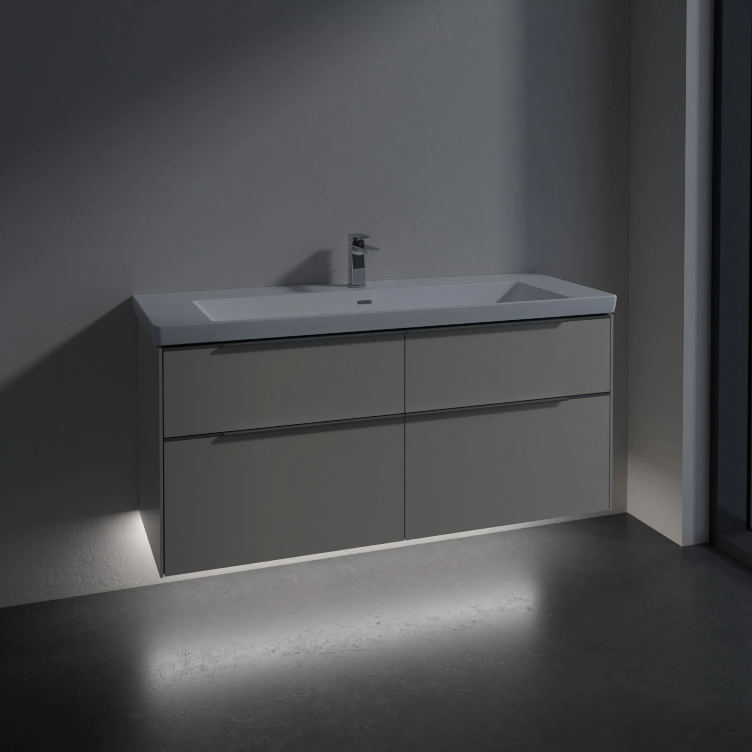 Villeroy & Boch Subway 3.0 Badmöbel-Set 130 Cm Mit Beleuchtung, 4 Auszüge 4 Villeroy & Boch Subway 3.0 Badmöbel-Set 130 Cm Mit Beleuchtung, 4 Auszüge - Image 2