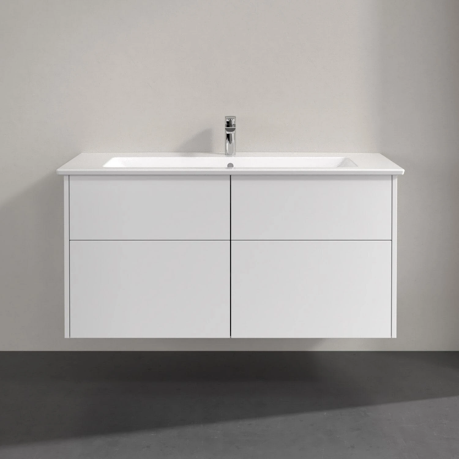 Villeroy & Boch Finero Waschtischunterschrank 120 Cm Mit Waschtisch, 4 Auszüge 3 Villeroy & Boch Finero Waschtischunterschrank 120 Cm Mit Waschtisch, 4 Auszüge