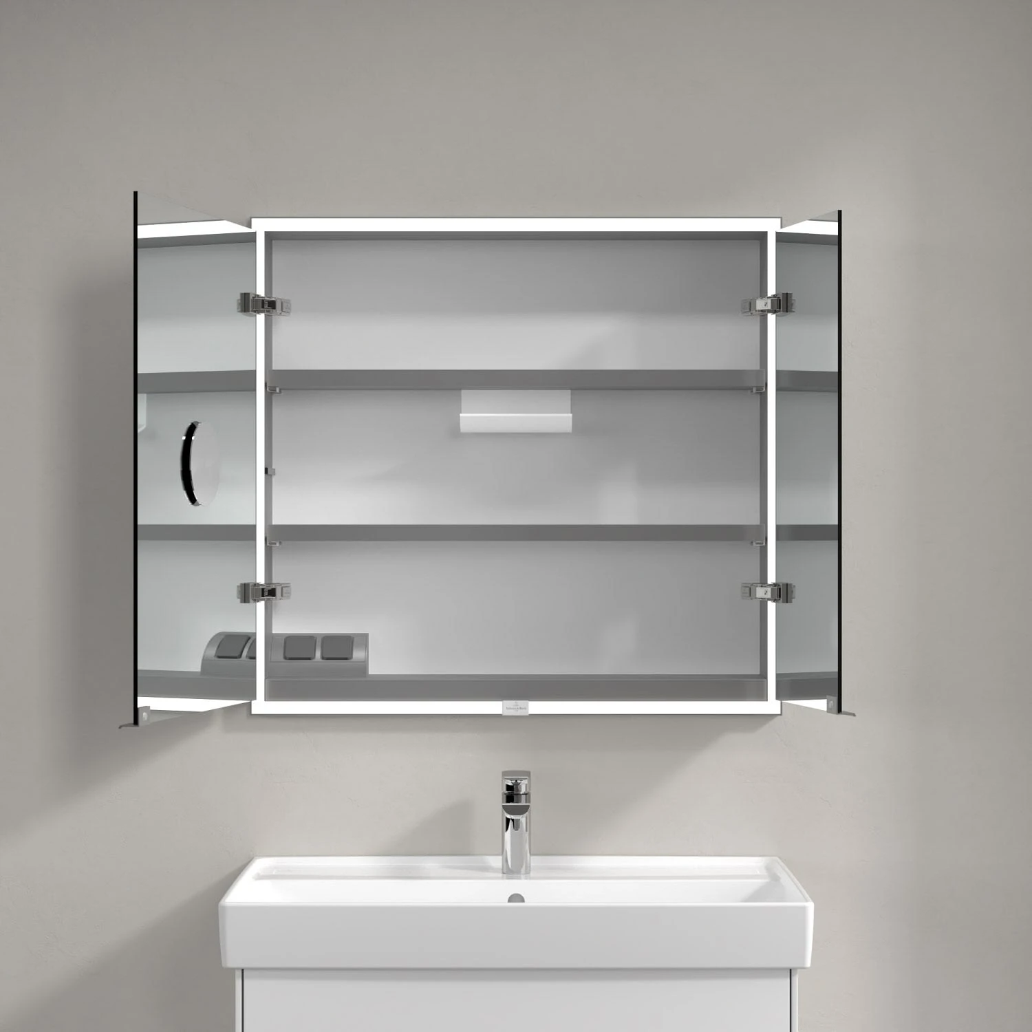 Villeroy & Boch My View Now Einbau-Spiegelschrank 80 Cm, 2 Türen, Smart Home 9 Villeroy & Boch My View Now Einbau-Spiegelschrank 80 Cm, 2 Türen, Smart Home - Image 7