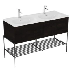 VitrA Equal Set Doppelwaschtisch 133 Cm 2 Auszügen Und Fußgestell