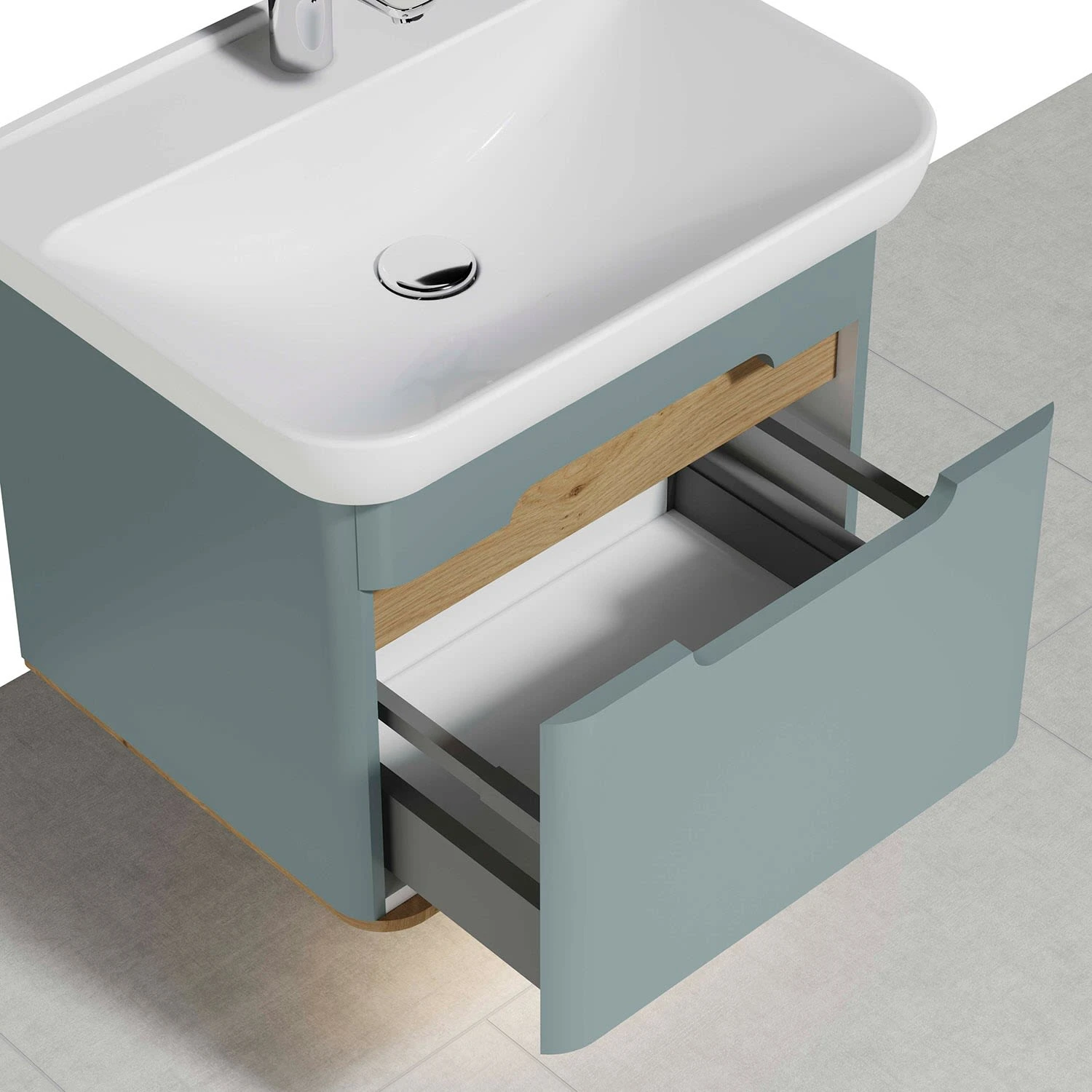 Vitra Sento Waschtischkombination 63 X 48,5 Cm Mit 1 Auszug 3 Vitra Sento Waschtischkombination 63 X 48,5 Cm Mit 1 Auszug