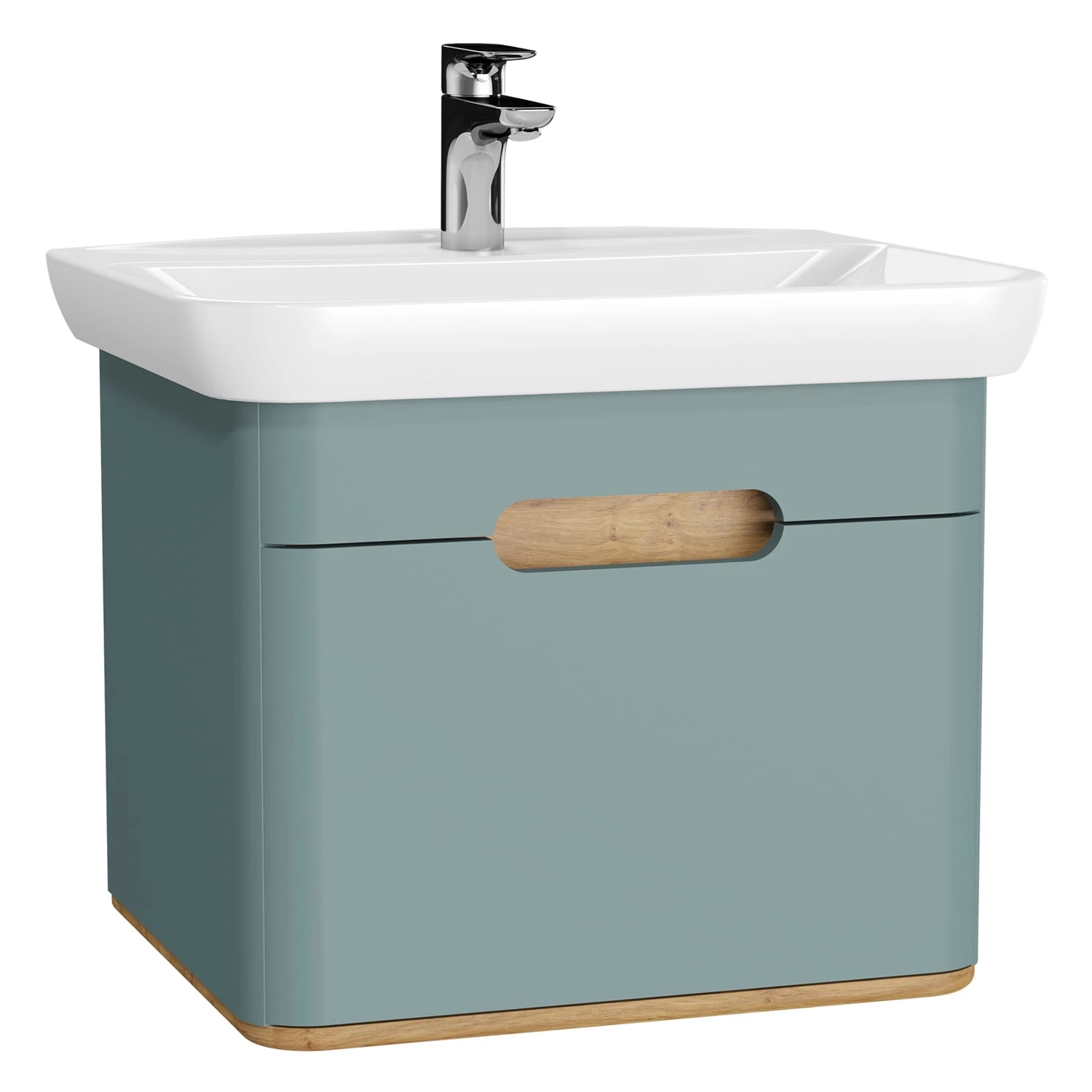 Vitra Sento Waschtischkombination 63 X 48,5 Cm Mit 1 Auszug 4 Vitra Sento Waschtischkombination 63 X 48,5 Cm Mit 1 Auszug - Image 2